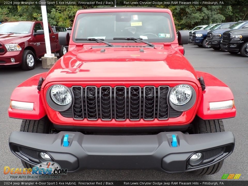 Firecracker Red 2024 Jeep Wrangler 4-Door Sport S 4xe Hybrid Photo #9