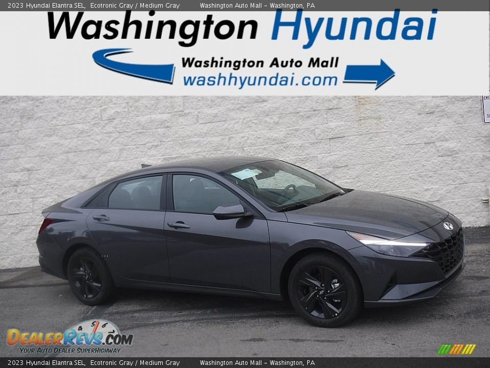 2023 Hyundai Elantra SEL Ecotronic Gray / Medium Gray Photo #2