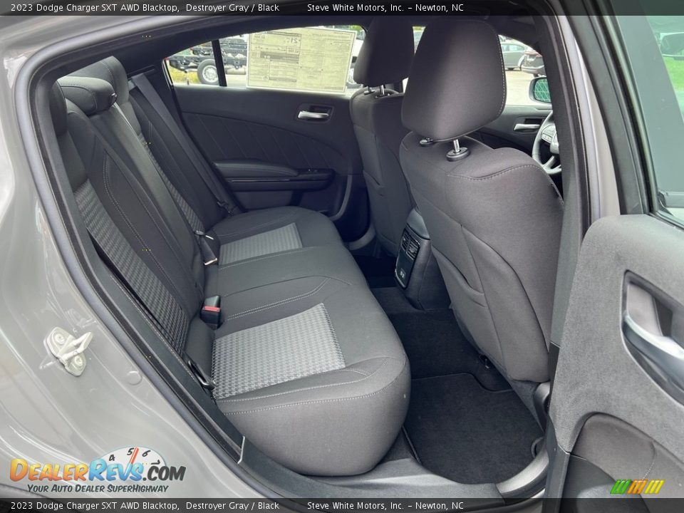 Rear Seat of 2023 Dodge Charger SXT AWD Blacktop Photo #18