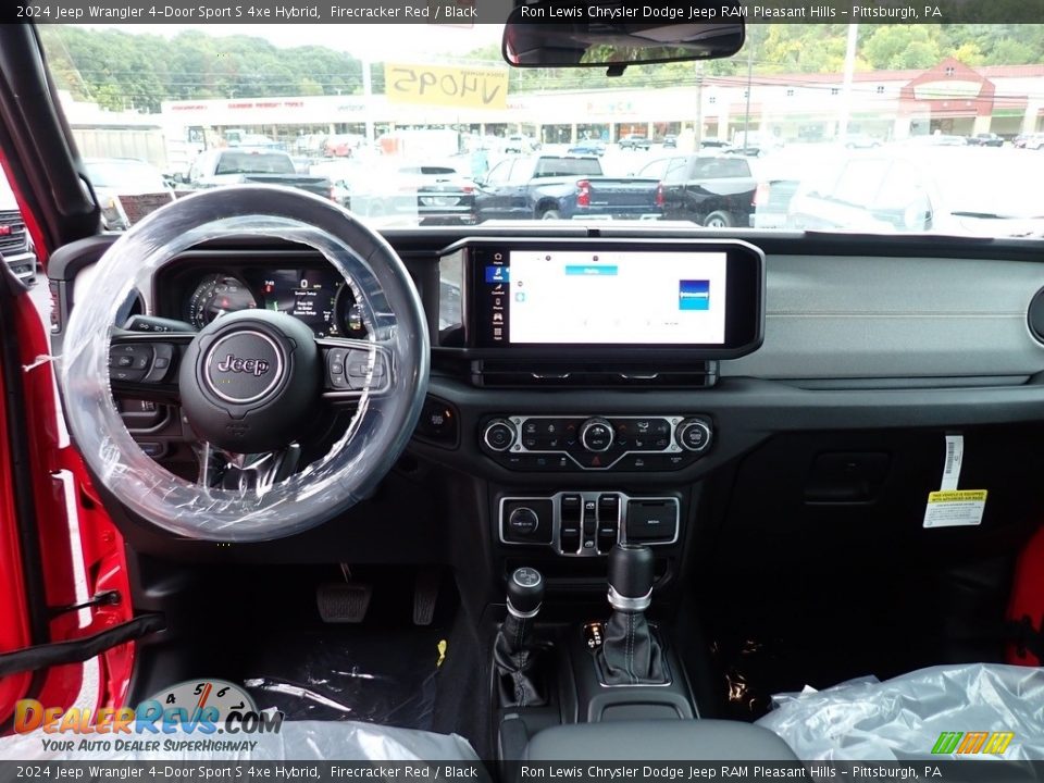 Dashboard of 2024 Jeep Wrangler 4-Door Sport S 4xe Hybrid Photo #13