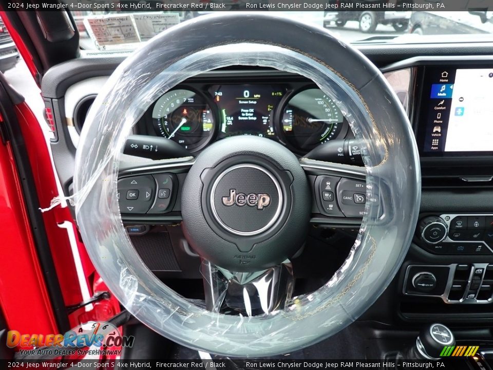 2024 Jeep Wrangler 4-Door Sport S 4xe Hybrid Steering Wheel Photo #16