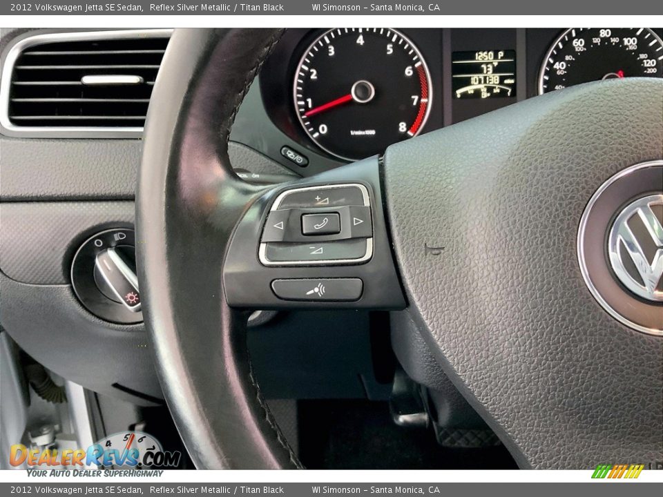 2012 Volkswagen Jetta SE Sedan Steering Wheel Photo #21