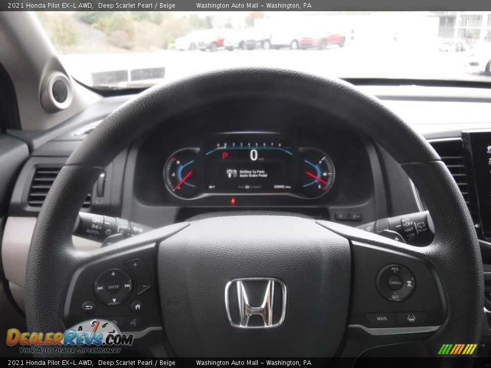 2021 Honda Pilot EX-L AWD Steering Wheel Photo #25
