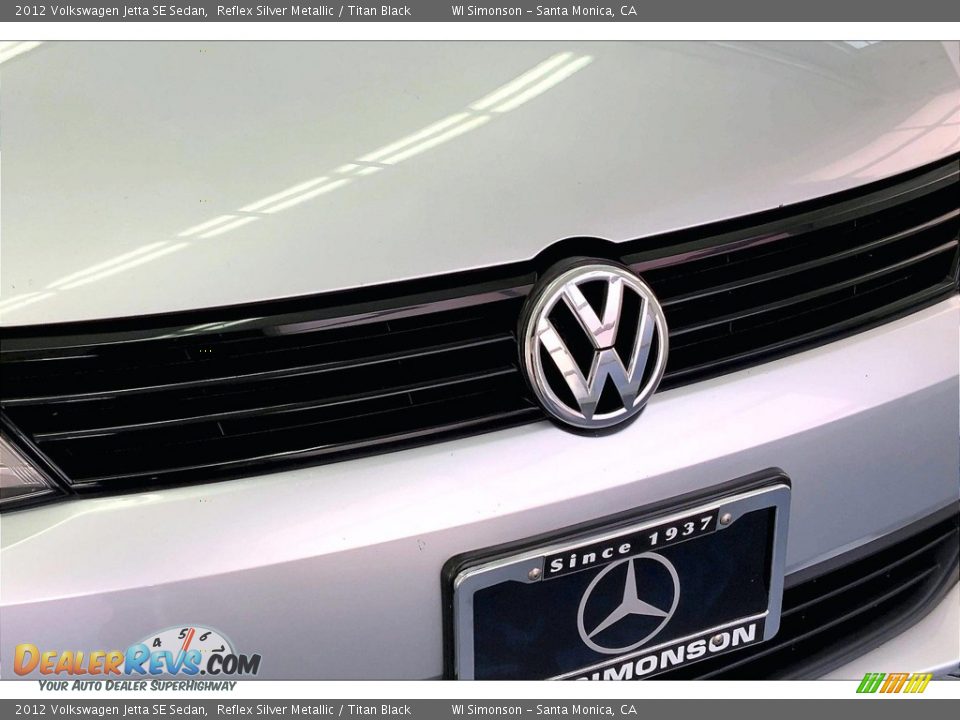 2012 Volkswagen Jetta SE Sedan Reflex Silver Metallic / Titan Black Photo #30