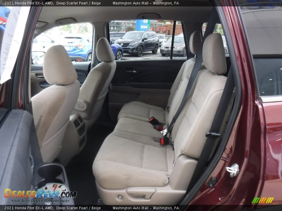 Rear Seat of 2021 Honda Pilot EX-L AWD Photo #27
