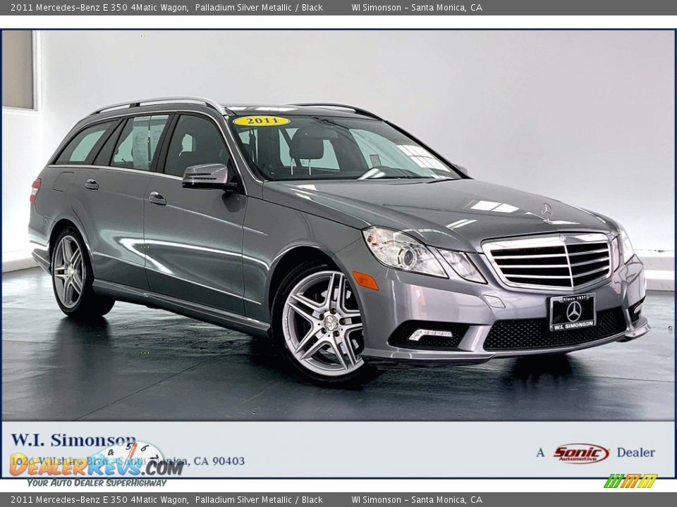 2011 Mercedes-Benz E 350 4Matic Wagon Palladium Silver Metallic / Black Photo #1