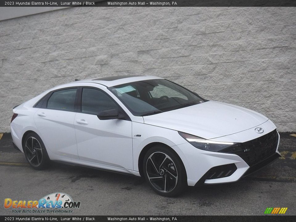 2023 Hyundai Elantra N-Line Lunar White / Black Photo #1