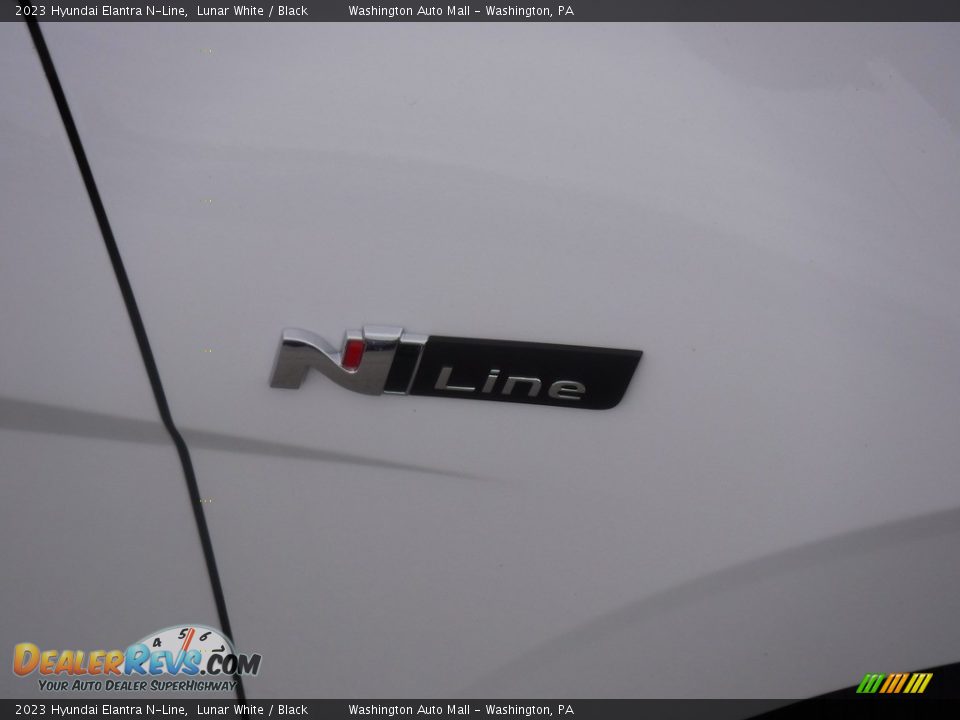 2023 Hyundai Elantra N-Line Lunar White / Black Photo #3