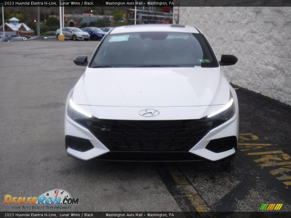 2023 Hyundai Elantra N-Line Lunar White / Black Photo #6