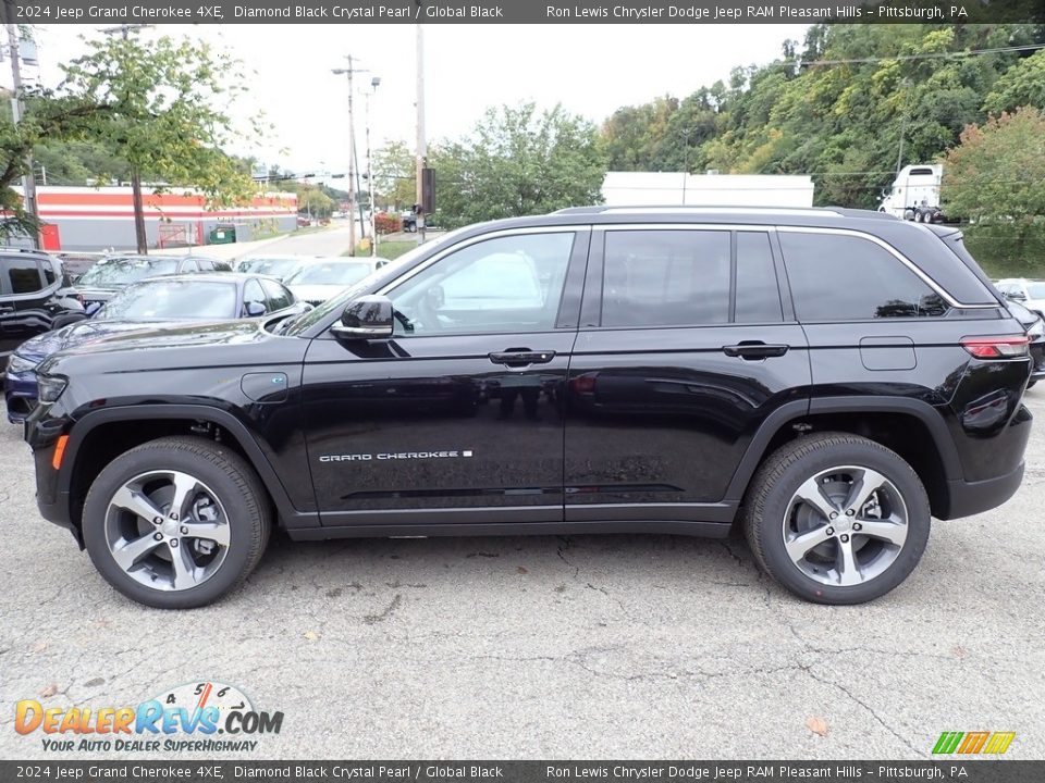 2024 Jeep Grand Cherokee 4XE Diamond Black Crystal Pearl / Global Black Photo #2