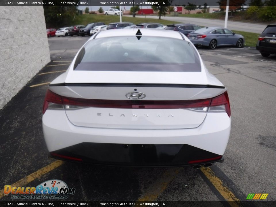 2023 Hyundai Elantra N-Line Lunar White / Black Photo #8