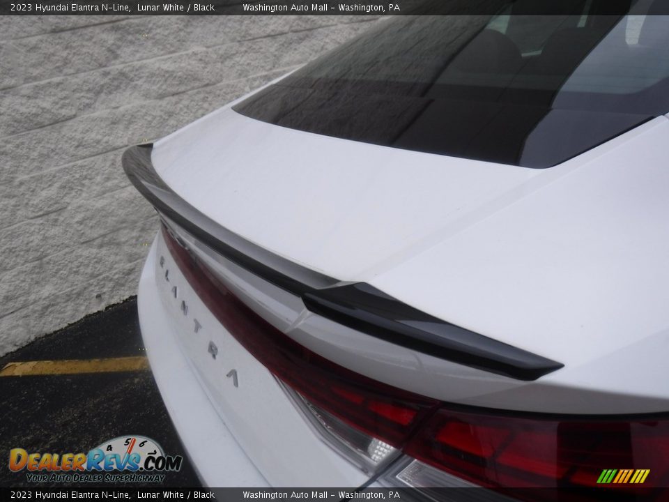 2023 Hyundai Elantra N-Line Lunar White / Black Photo #9