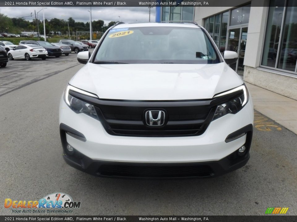 2021 Honda Pilot Special Edition AWD Platinum White Pearl / Black Photo #12