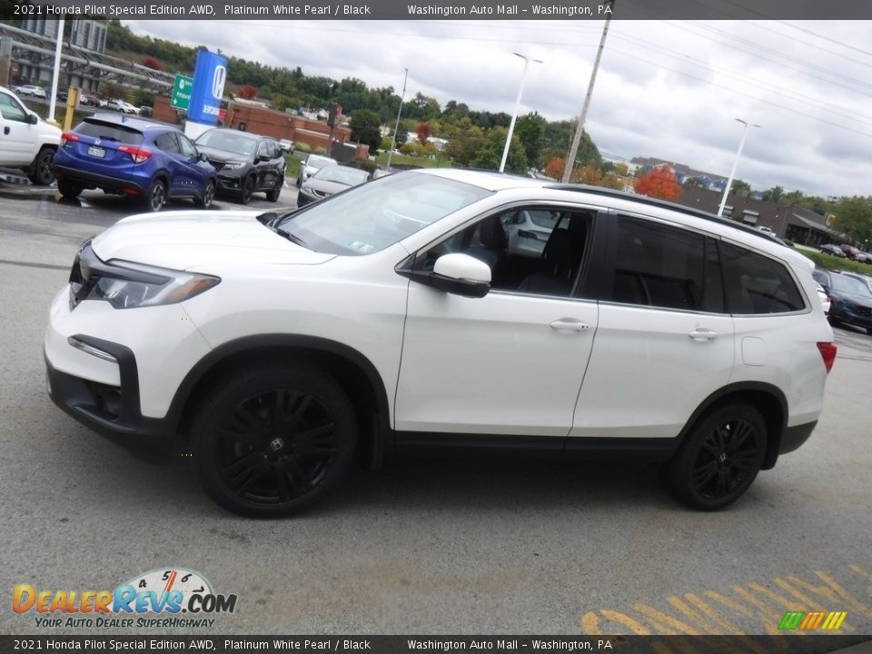 2021 Honda Pilot Special Edition AWD Platinum White Pearl / Black Photo #14