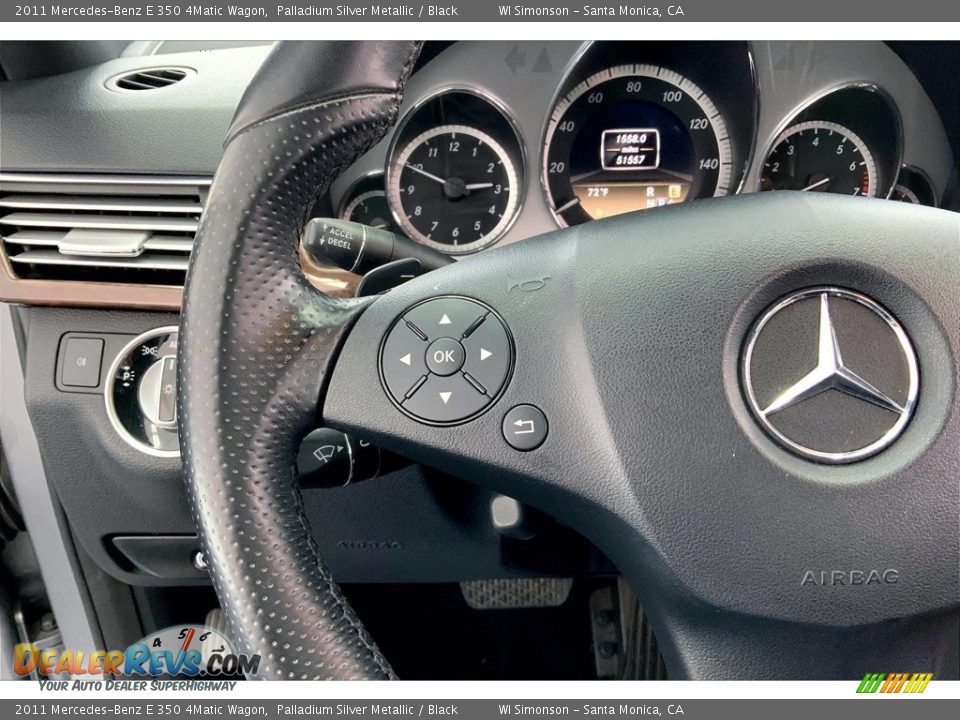 2011 Mercedes-Benz E 350 4Matic Wagon Palladium Silver Metallic / Black Photo #21
