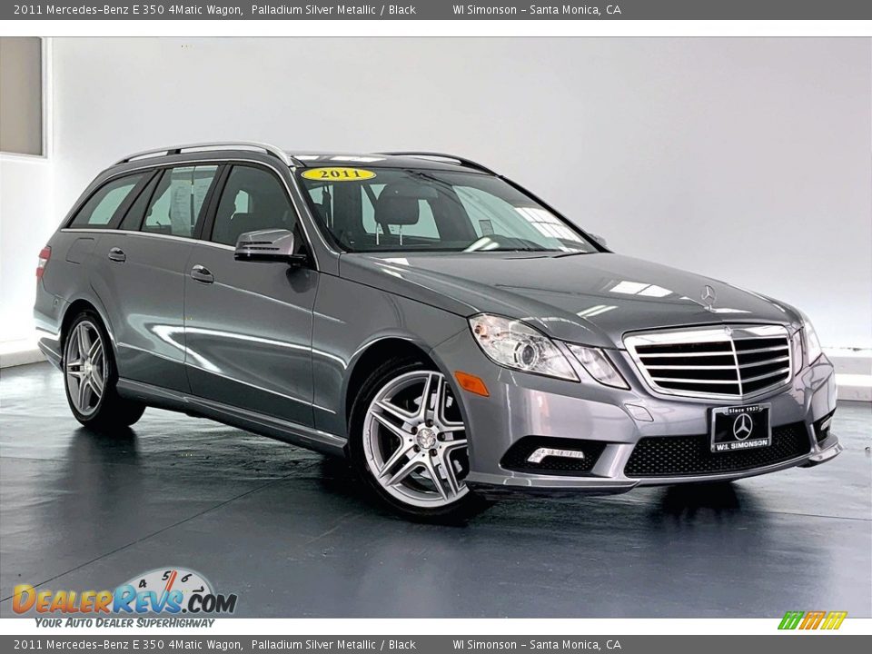 2011 Mercedes-Benz E 350 4Matic Wagon Palladium Silver Metallic / Black Photo #34