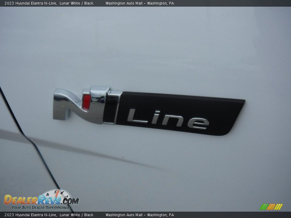 2023 Hyundai Elantra N-Line Lunar White / Black Photo #3