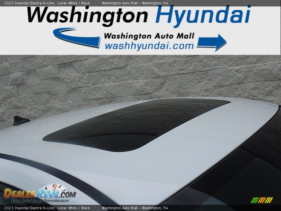 2023 Hyundai Elantra N-Line Lunar White / Black Photo #4