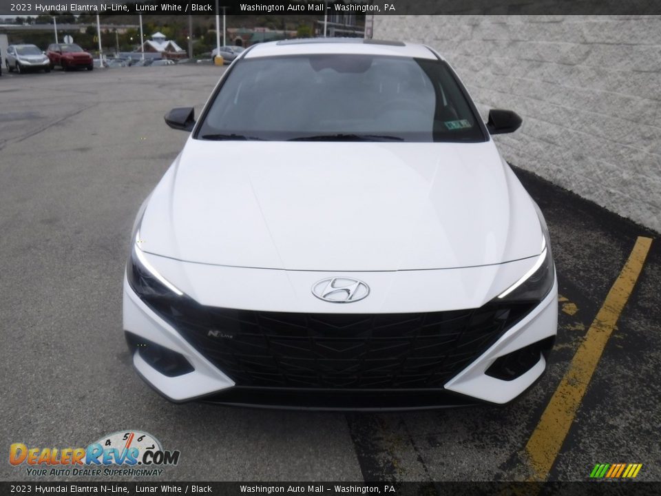 2023 Hyundai Elantra N-Line Lunar White / Black Photo #6