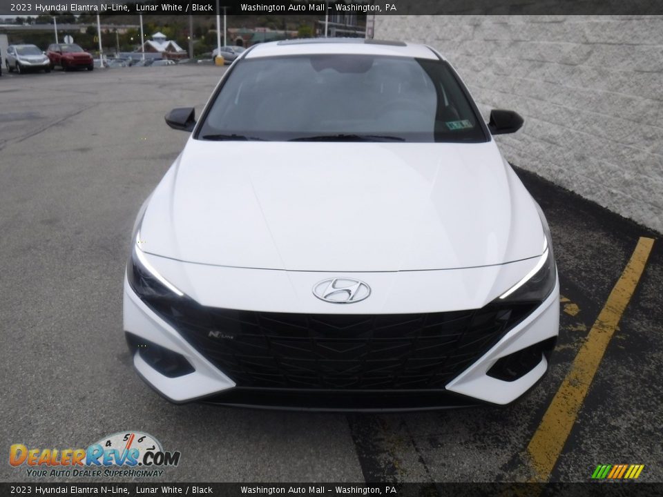 2023 Hyundai Elantra N-Line Lunar White / Black Photo #6