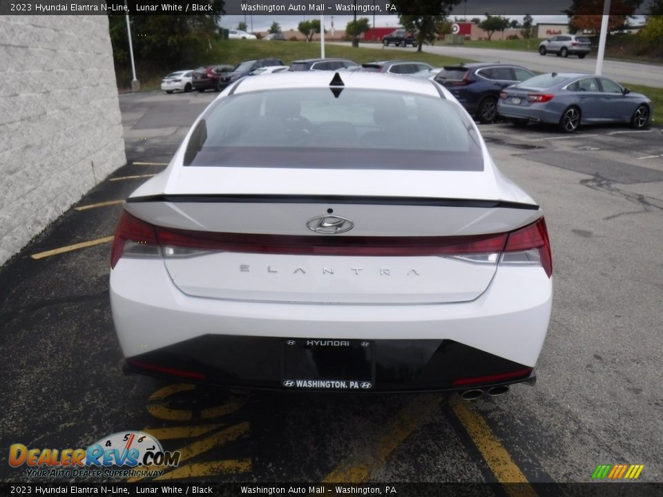 2023 Hyundai Elantra N-Line Lunar White / Black Photo #8