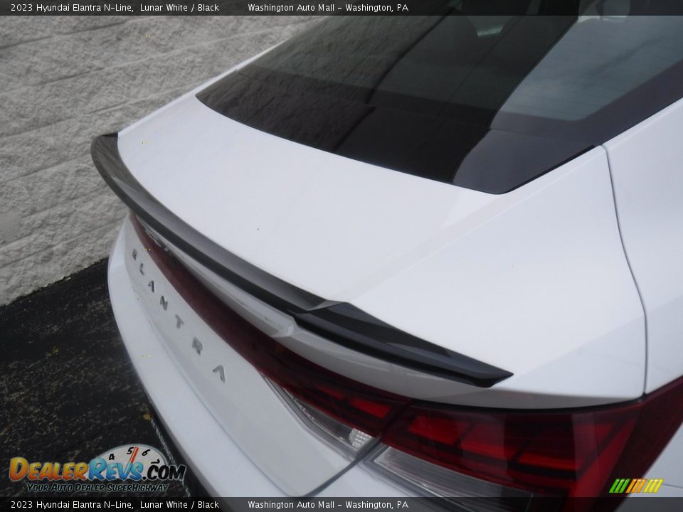 2023 Hyundai Elantra N-Line Lunar White / Black Photo #9