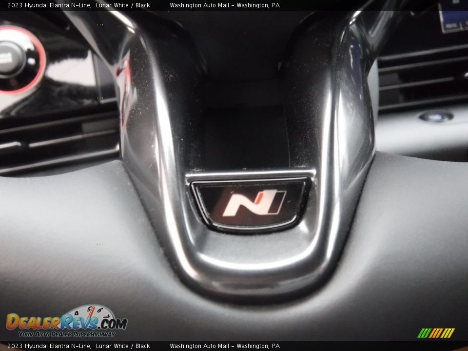 2023 Hyundai Elantra N-Line Lunar White / Black Photo #27