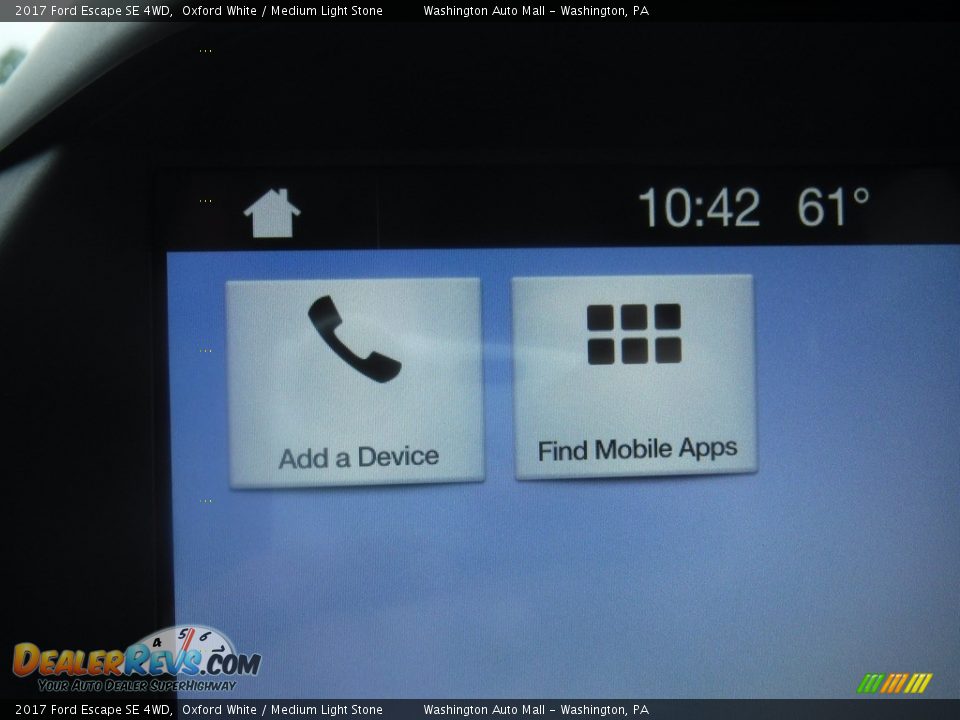 2017 Ford Escape SE 4WD Oxford White / Medium Light Stone Photo #25