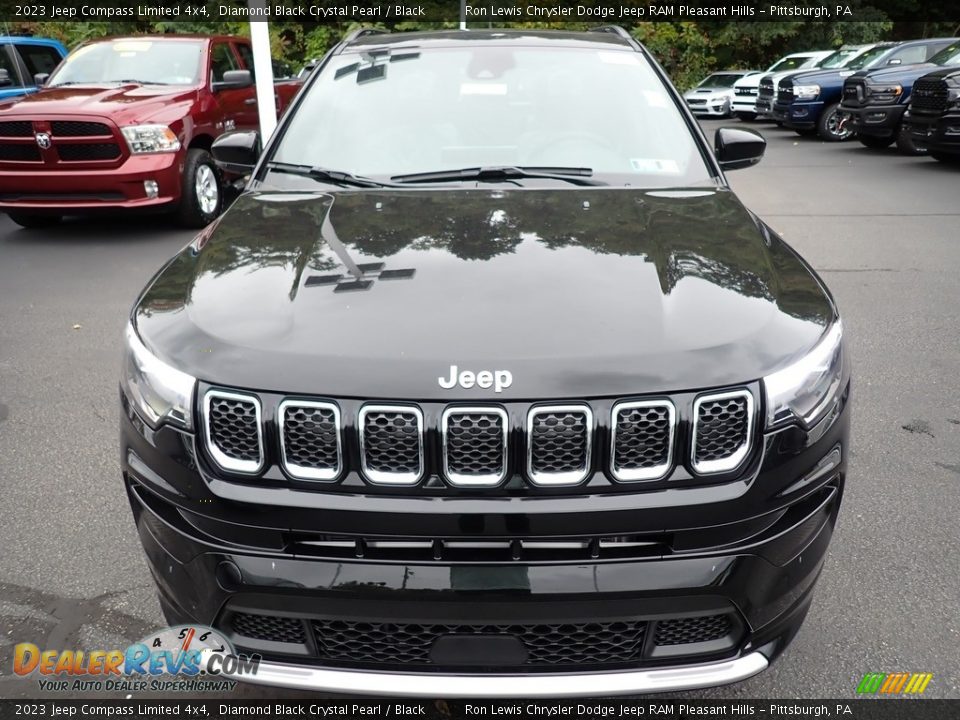 2023 Jeep Compass Limited 4x4 Diamond Black Crystal Pearl / Black Photo #9