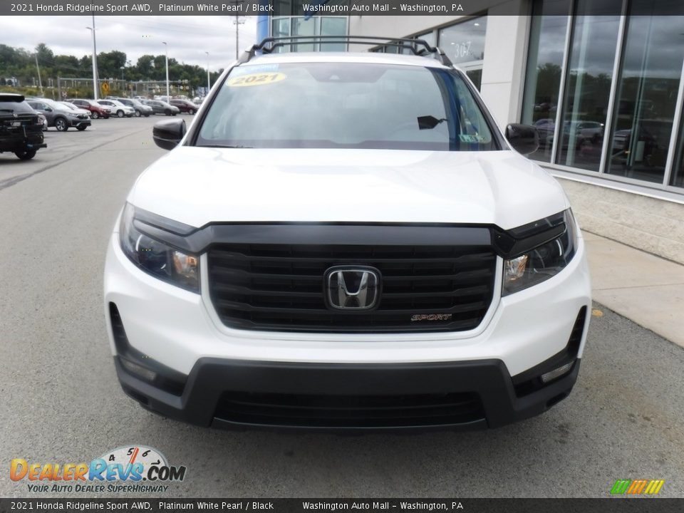 2021 Honda Ridgeline Sport AWD Platinum White Pearl / Black Photo #10