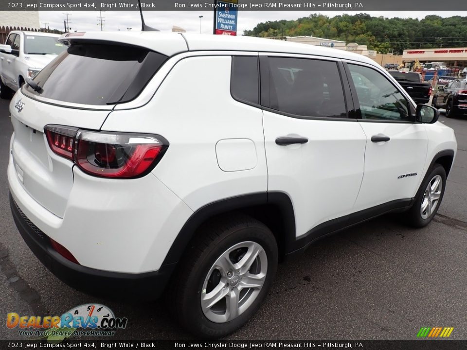 2023 Jeep Compass Sport 4x4 Bright White / Black Photo #6