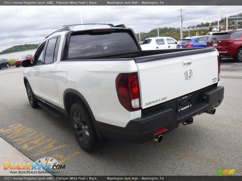 2021 Honda Ridgeline Sport AWD Platinum White Pearl / Black Photo #14