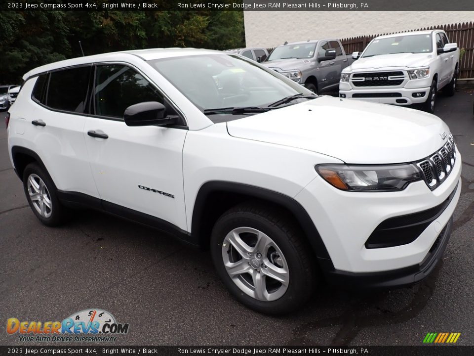 2023 Jeep Compass Sport 4x4 Bright White / Black Photo #8