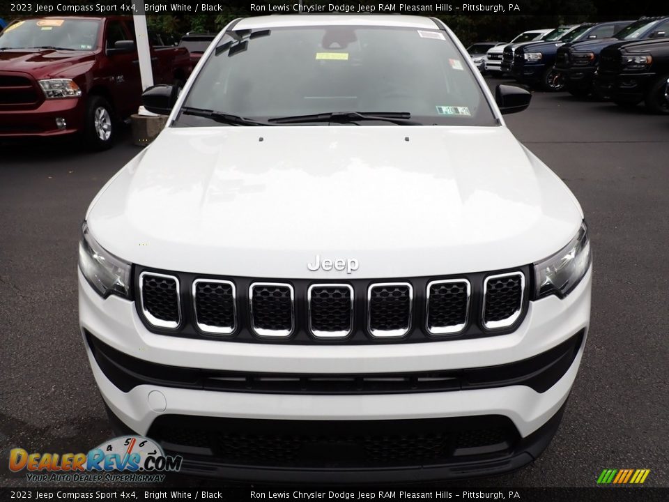 2023 Jeep Compass Sport 4x4 Bright White / Black Photo #9