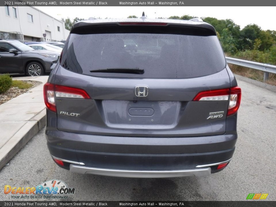 2021 Honda Pilot Touring AWD Modern Steel Metallic / Black Photo #7