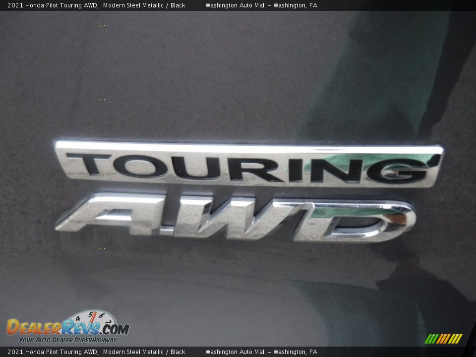 2021 Honda Pilot Touring AWD Modern Steel Metallic / Black Photo #9