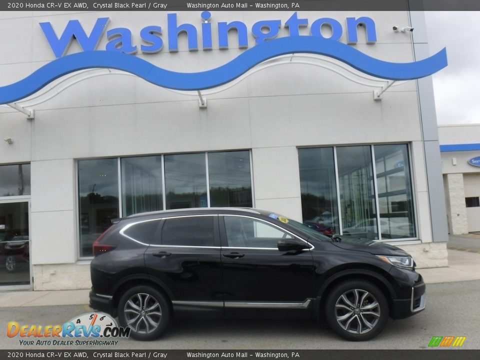 2020 Honda CR-V EX AWD Crystal Black Pearl / Gray Photo #1