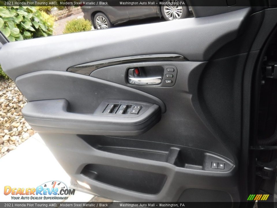 2021 Honda Pilot Touring AWD Modern Steel Metallic / Black Photo #14
