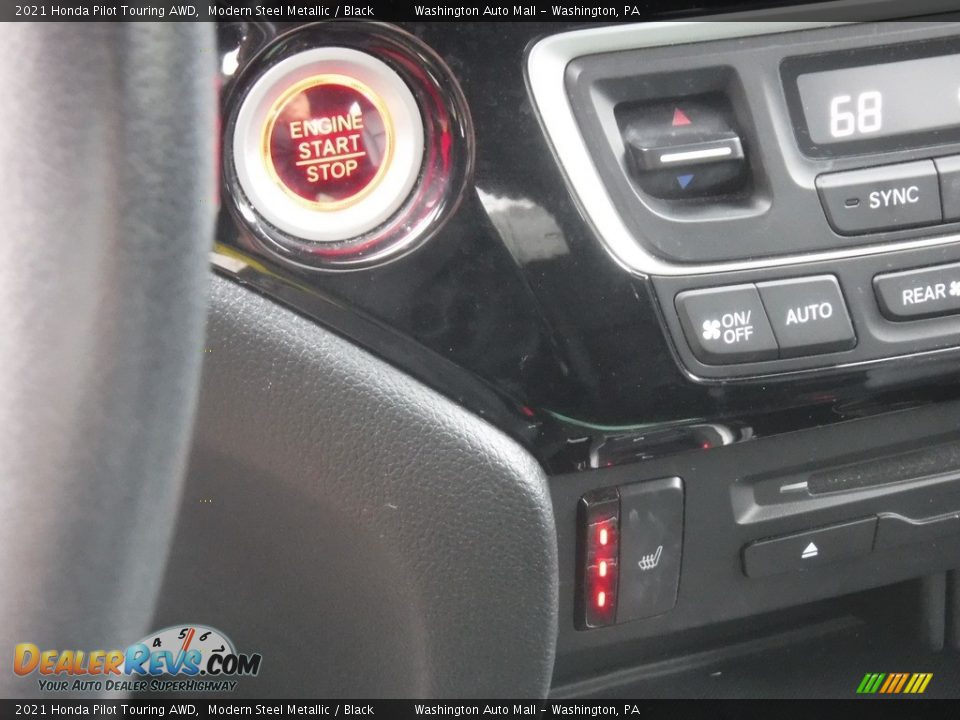 2021 Honda Pilot Touring AWD Modern Steel Metallic / Black Photo #21