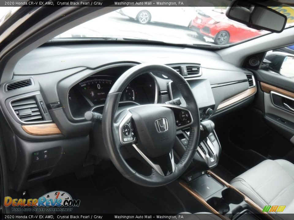 2020 Honda CR-V EX AWD Crystal Black Pearl / Gray Photo #11