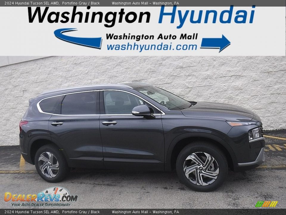 2024 Hyundai Tucson SEL AWD Portofino Gray / Black Photo #2