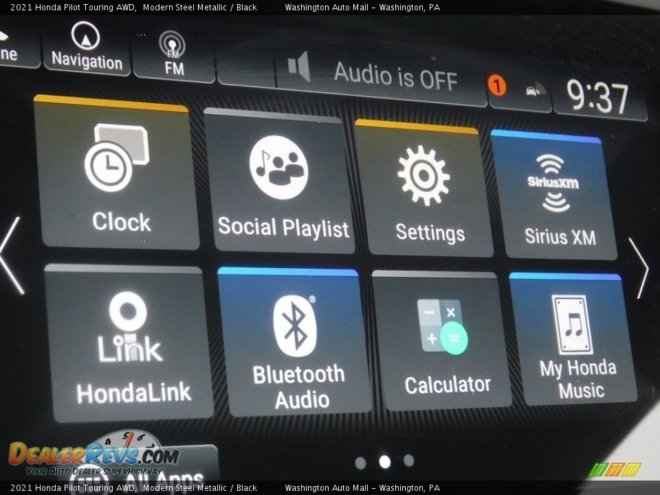 2021 Honda Pilot Touring AWD Modern Steel Metallic / Black Photo #25