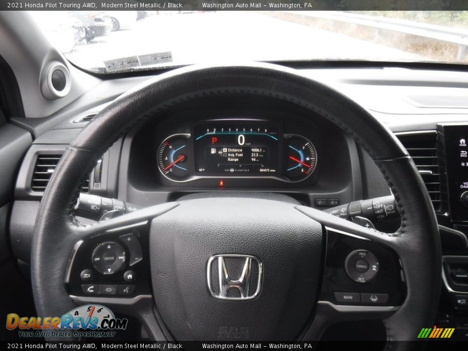 2021 Honda Pilot Touring AWD Modern Steel Metallic / Black Photo #26