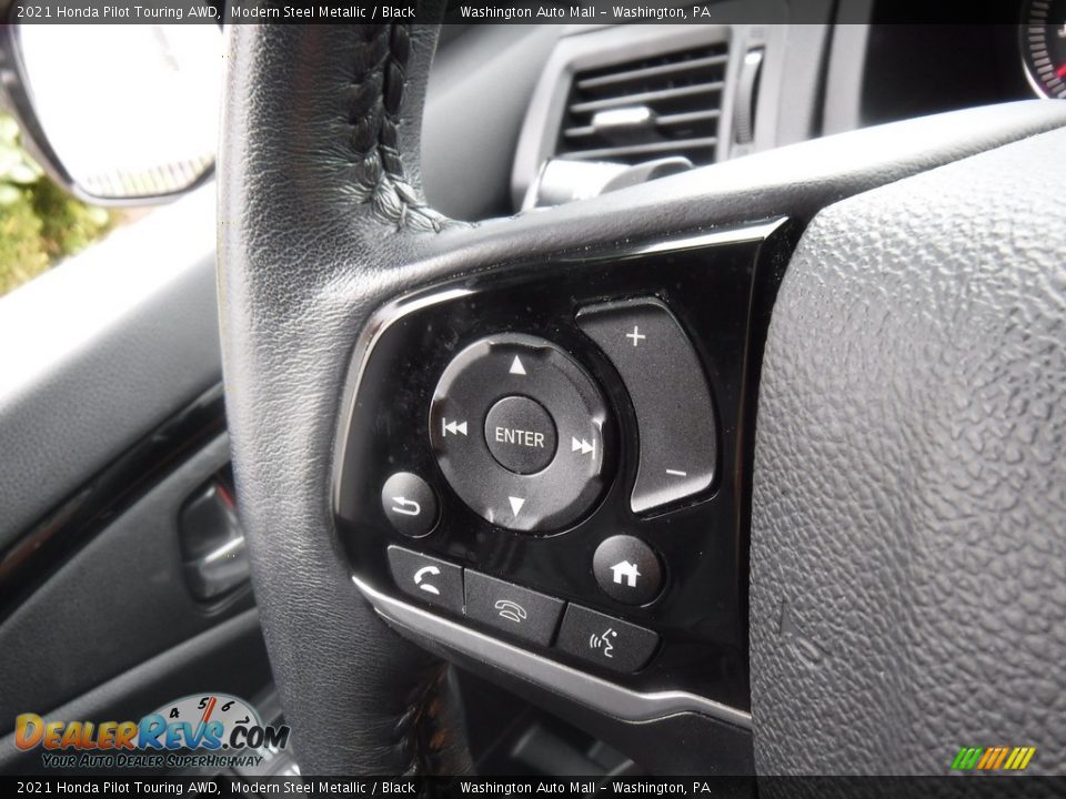2021 Honda Pilot Touring AWD Modern Steel Metallic / Black Photo #27