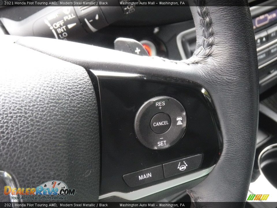 2021 Honda Pilot Touring AWD Modern Steel Metallic / Black Photo #28