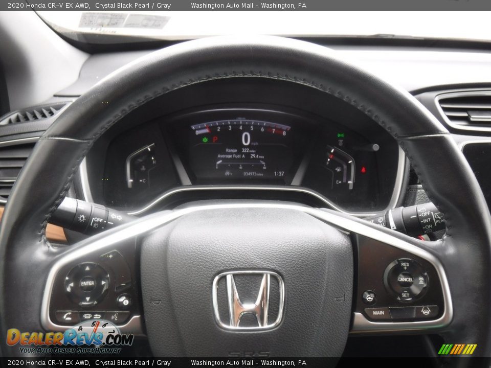 2020 Honda CR-V EX AWD Crystal Black Pearl / Gray Photo #23
