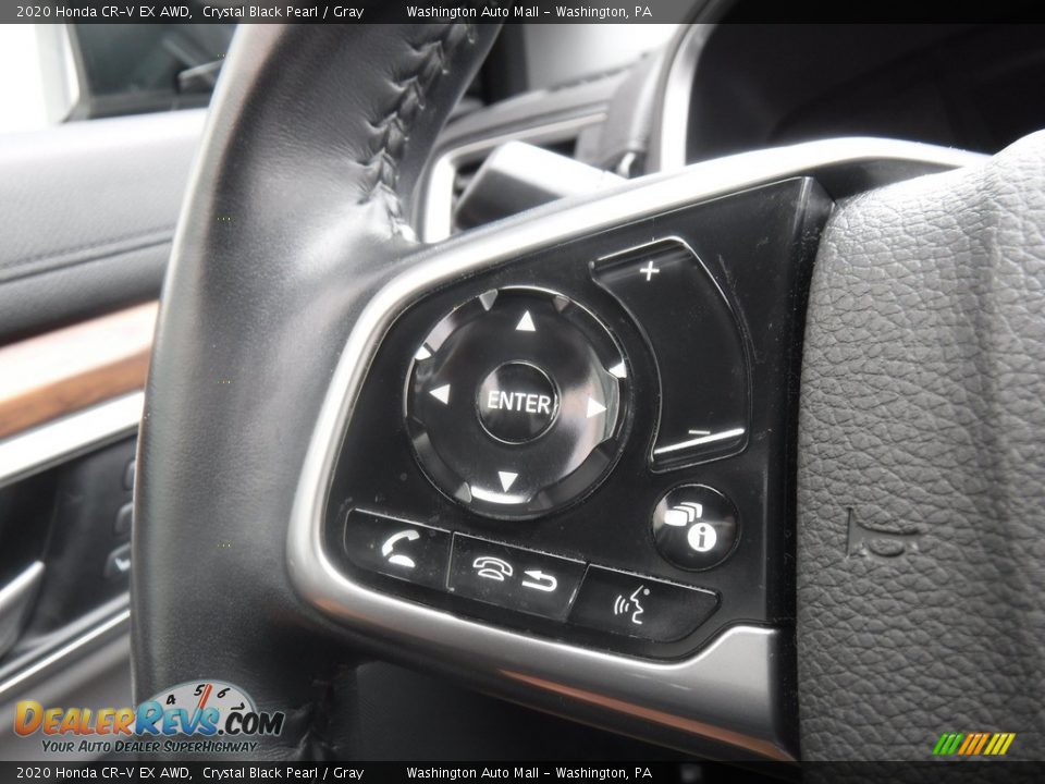 2020 Honda CR-V EX AWD Crystal Black Pearl / Gray Photo #24