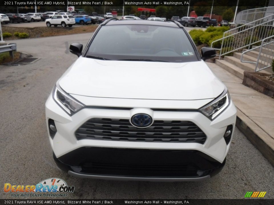 2021 Toyota RAV4 XSE AWD Hybrid Blizzard White Pearl / Black Photo #5