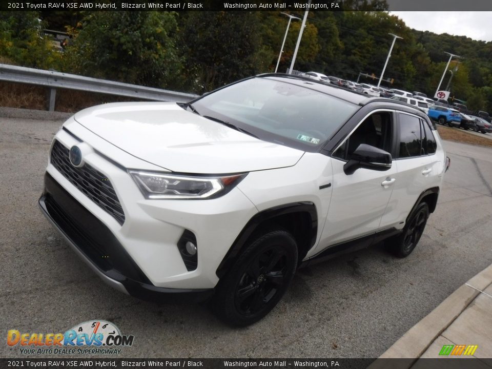 2021 Toyota RAV4 XSE AWD Hybrid Blizzard White Pearl / Black Photo #6