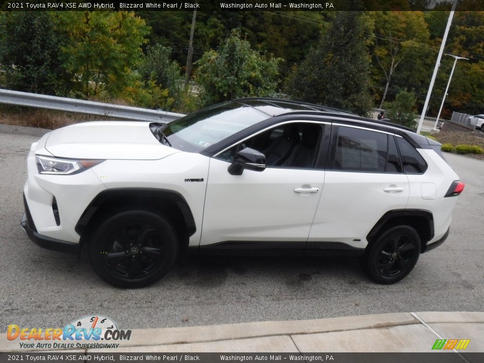 2021 Toyota RAV4 XSE AWD Hybrid Blizzard White Pearl / Black Photo #8